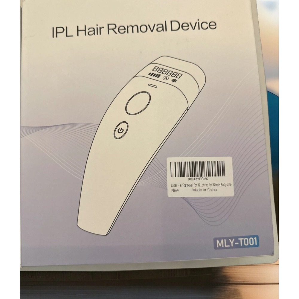 MLY IPL Hair Removal Device MLY-T001 White Gold Open Box Home Use